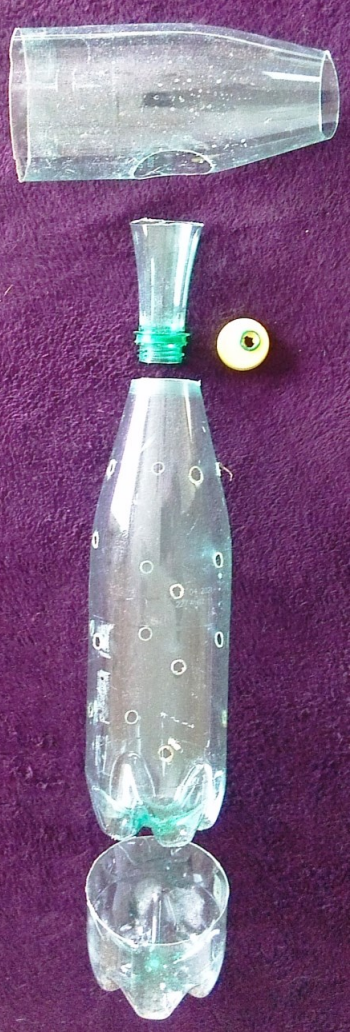 Vue des différentes pièces après découpe