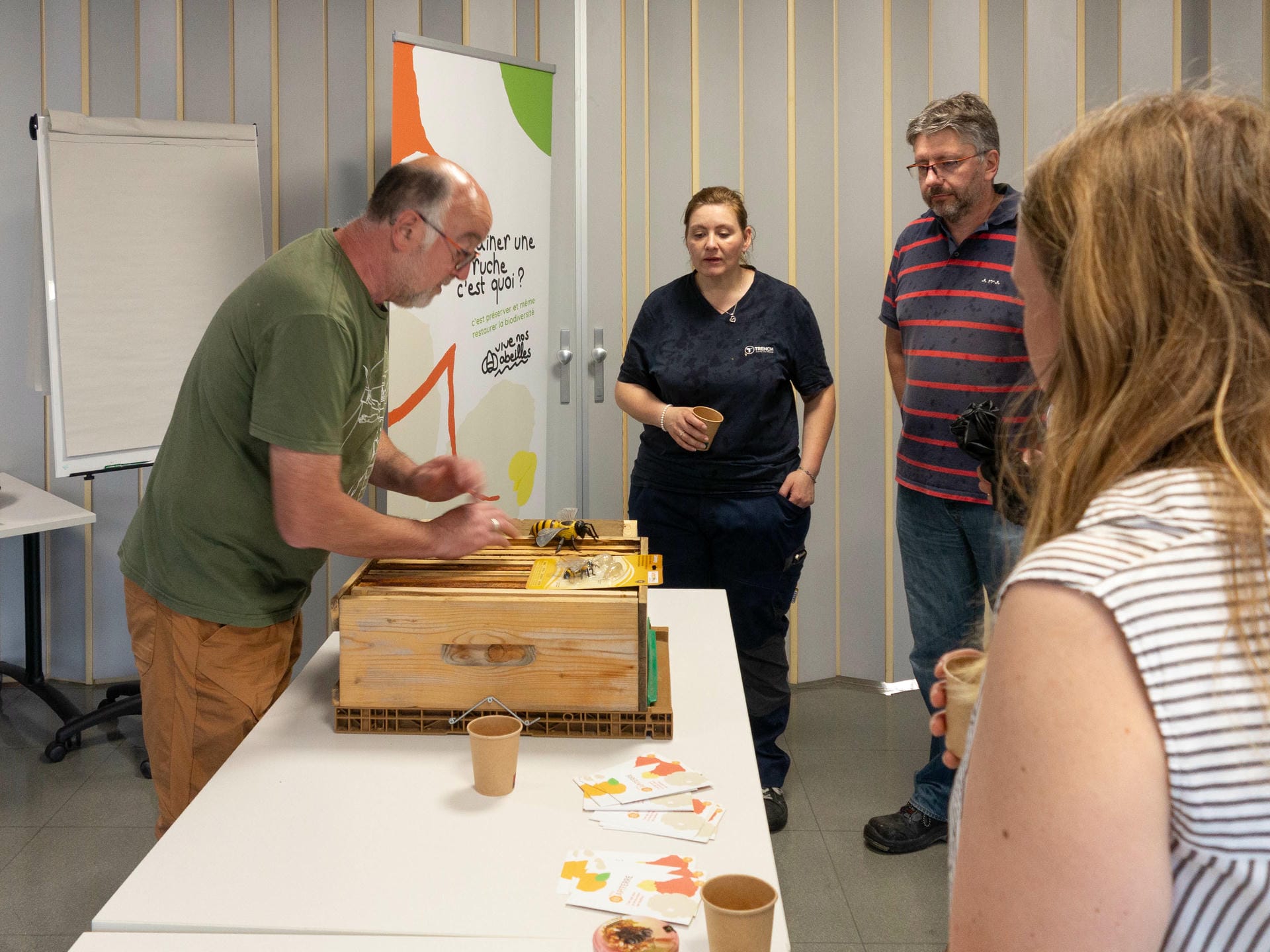Journée d'entreprise RSE autour de la sauvegarde des abeilles